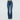 Ladies High Waist Long Jeans Patch Pockets