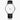 Stylish Classic Leather Strap Quartz Watch (Silver)