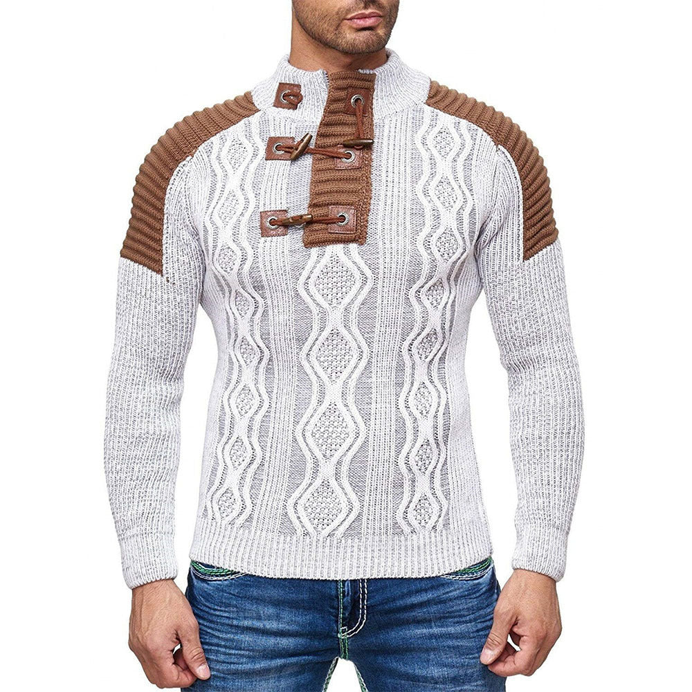 Men's Knitted Turtleneck Sweater