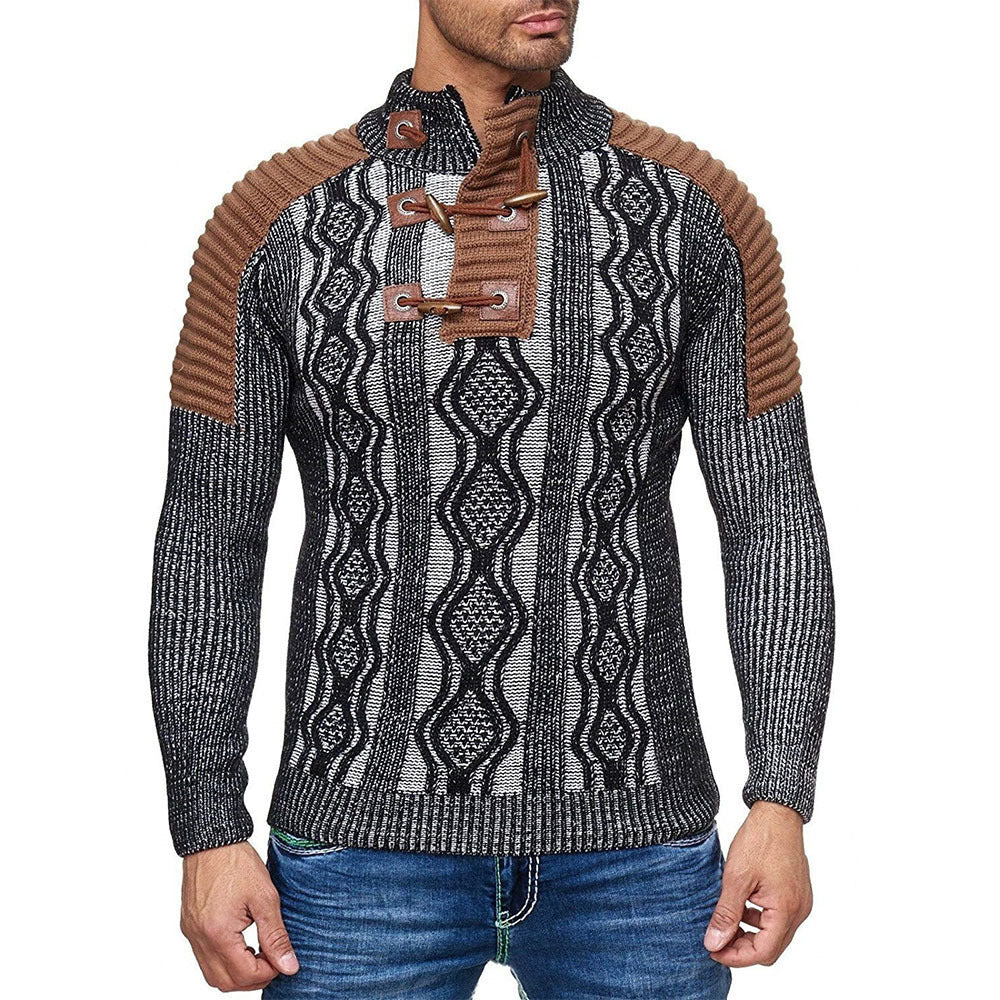 Men's Knitted Turtleneck Sweater