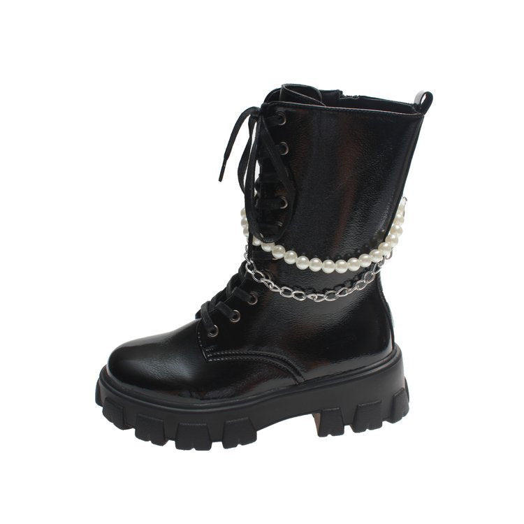 But Knee Lace Up Doc Martens For Girls