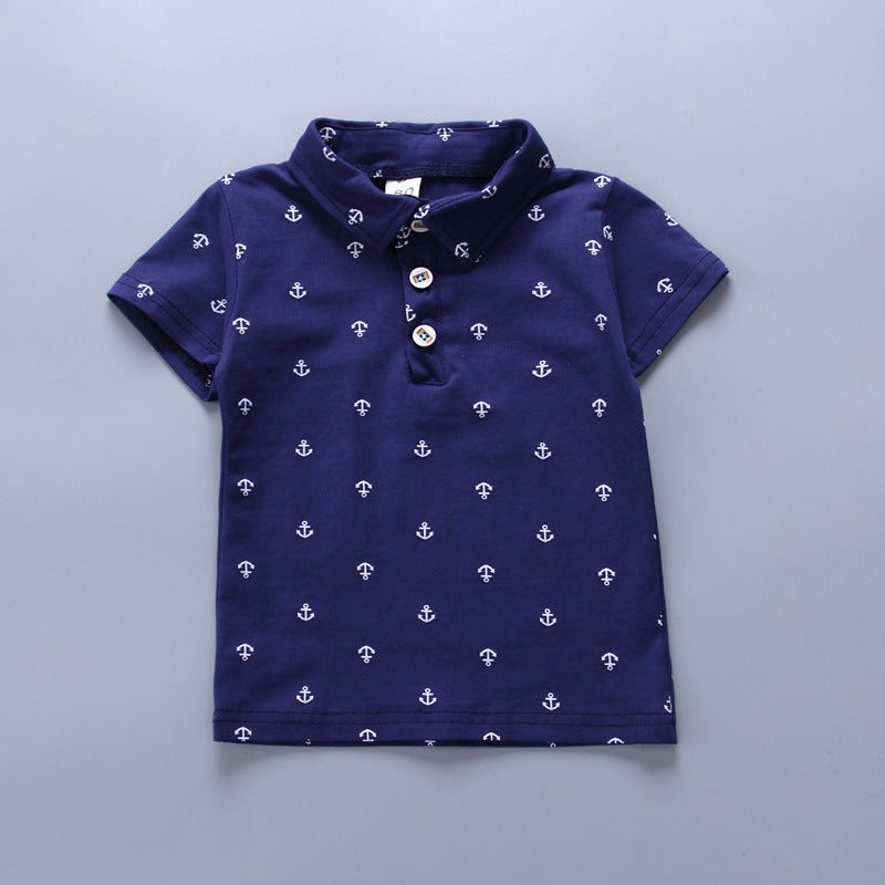 Anchor printed boy short sleeve
