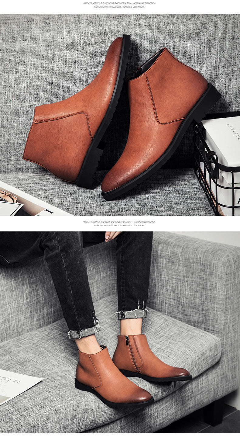 Men's casual above ankle boots