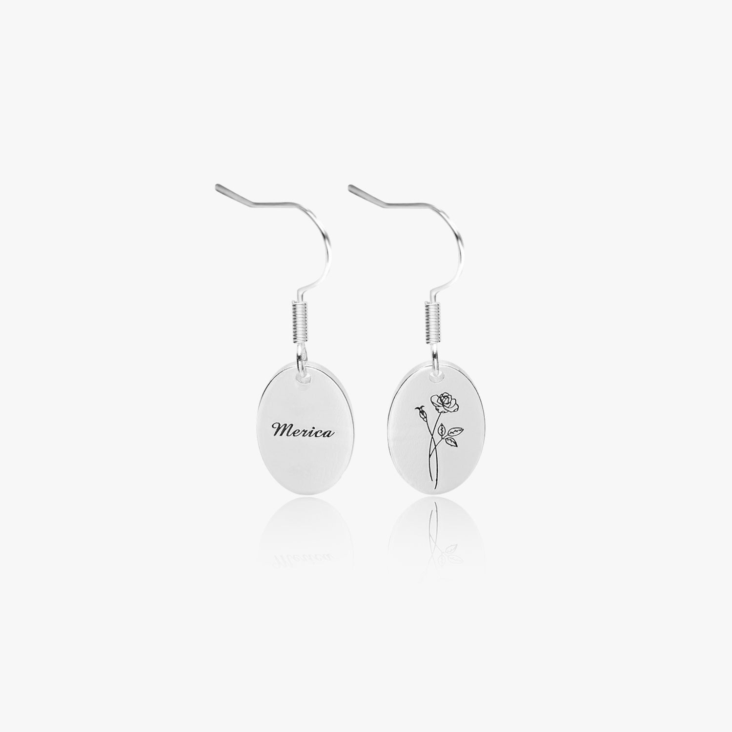 Minimalist Rose Earrings