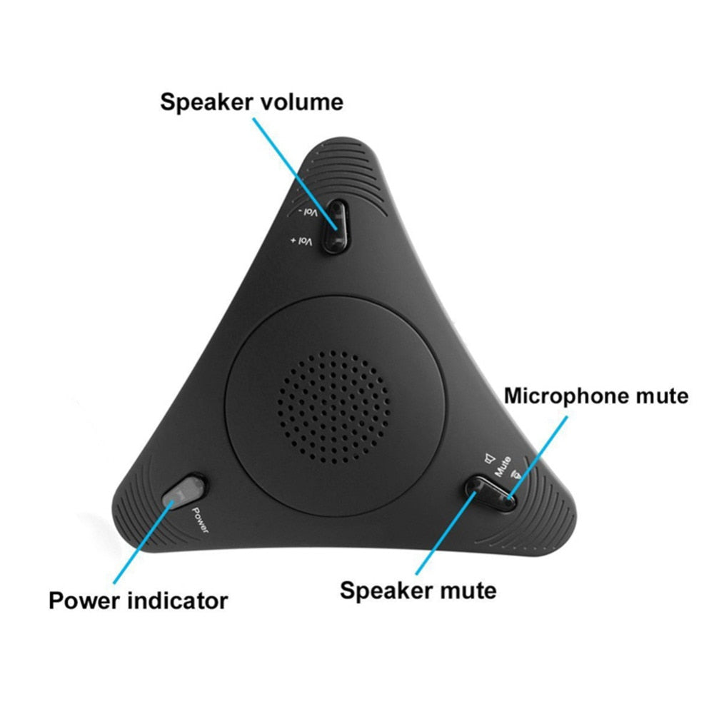 Video Conference Omnidirectional Microphoneconference Microphone Echo Canceller USB Free Drive