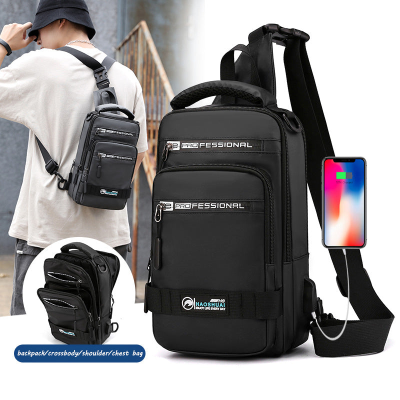 Crossbody Shoulder Bag With USB Charging Port