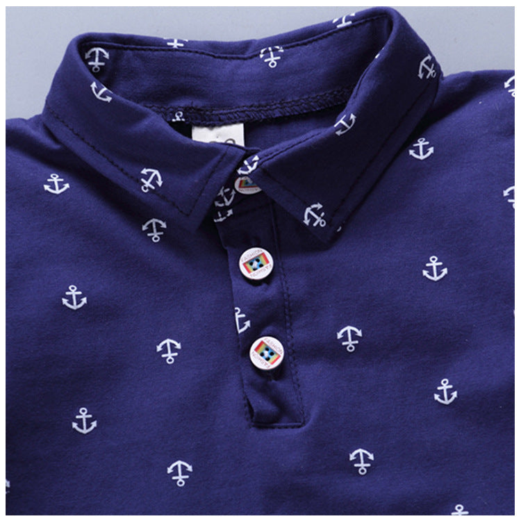 Anchor printed boy short sleeve