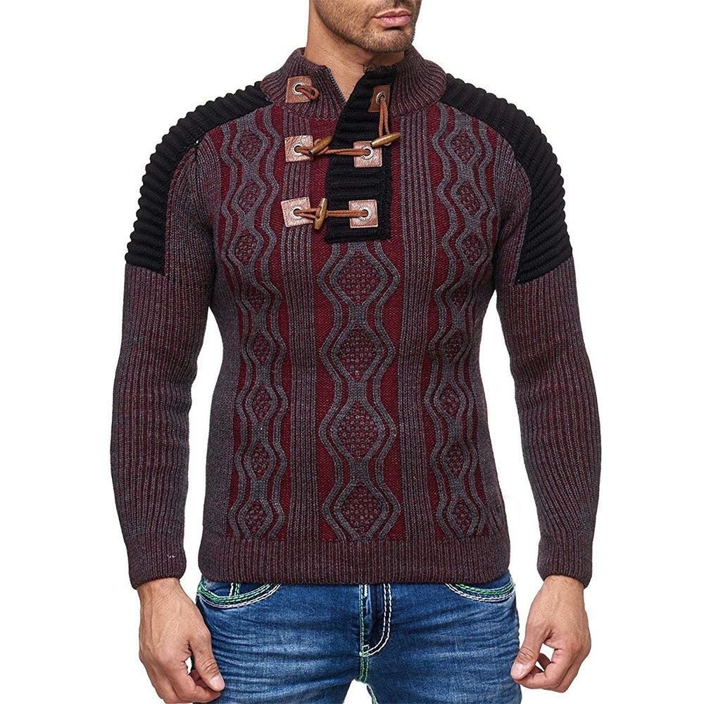 Men's Knitted Turtleneck Sweater