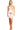 Solid Mini Dress With Bodycon Fit, Side Slit, And Spaghetti Straps