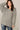 Two-tone Sold Round Neck Sweater Top With Piping Detail