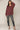 Two-tone Sold Round Neck Sweater Top With Piping Detail