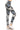 Yoga Style Banded Lined Tie Dye Printed Knit Legging With High Waist