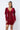 Soft Velvet Pleated Puff Sleeve Low V Neck Front And Back Mini Dress