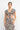 Front Knot Floral Top & Ruched Maxi Skirts Set