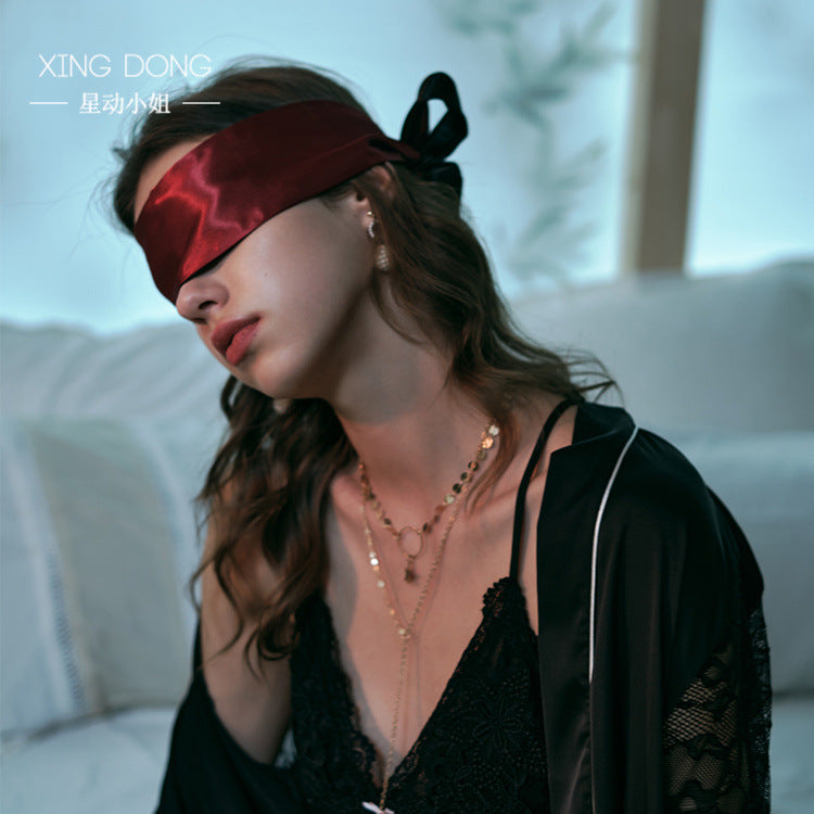 Sexy eye mask lace up double-sided accessories set
